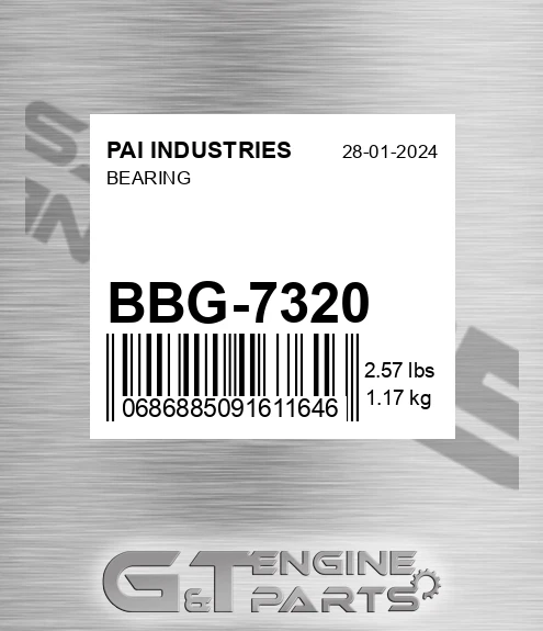 BBG-7320 Bearing for PAI INDUSTRIES