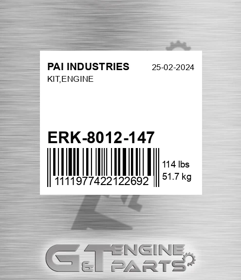 ERK-8012-147 Kit,engine for PAI INDUSTRIES