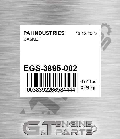 EGS-3895-002 Gasket