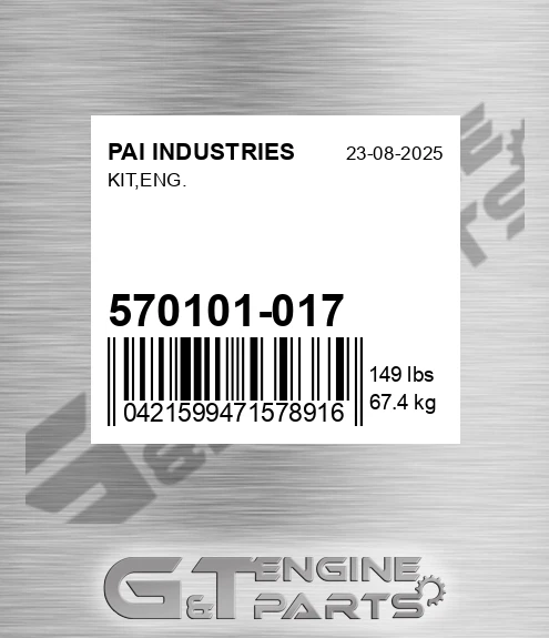 570101-017 Kit,eng.
