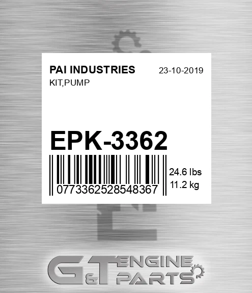EPK-3362 Kit,pump