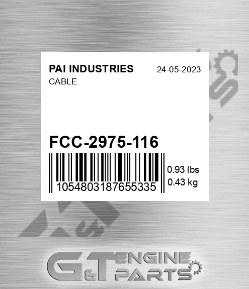 FCC-2975-116 Cable