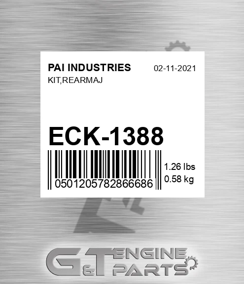 ECK-1388 Kit,rearmaj