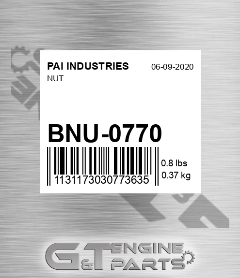BNU-0770 Nut