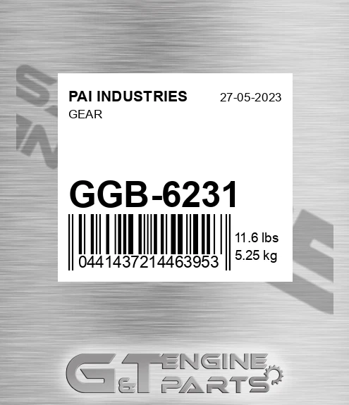GGB-6231 Gear