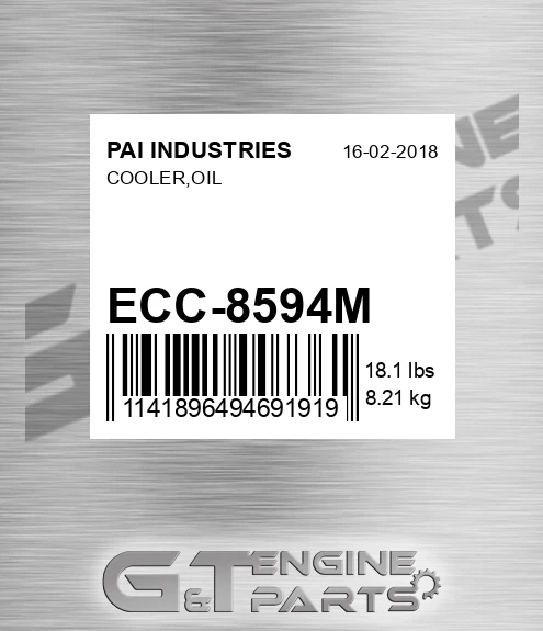 ECC-8594M Cooler,oil