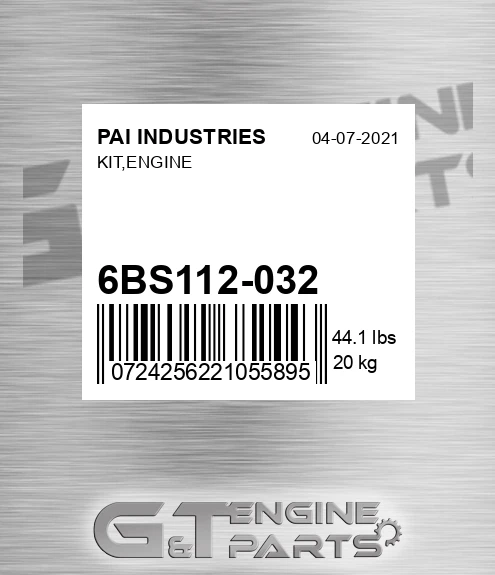 6BS112-032 Kit,engine for PAI INDUSTRIES