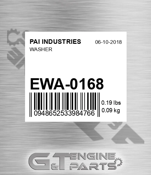 EWA-0168 Washer