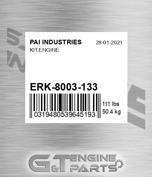 ERK-8003-133 Kit,engine for PAI INDUSTRIES