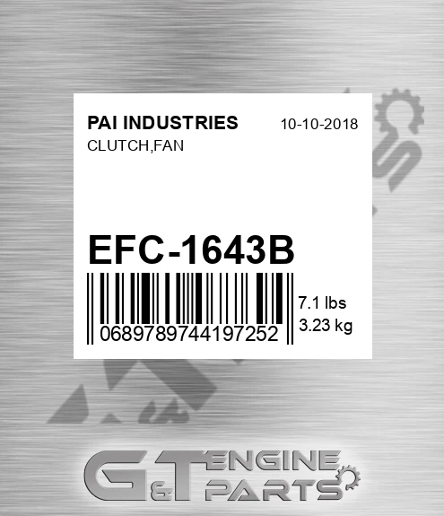 EFC-1643B Clutch,fan