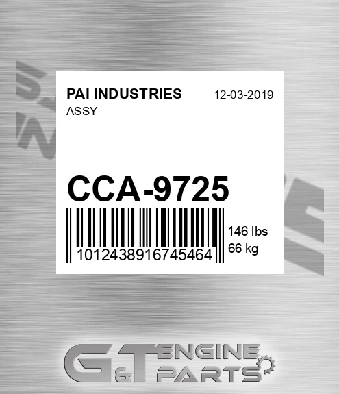 CCA-9725 Assy for PAI INDUSTRIES