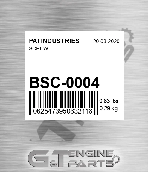 BSC-0004 Screw