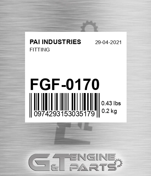 FGF-0170 Fitting