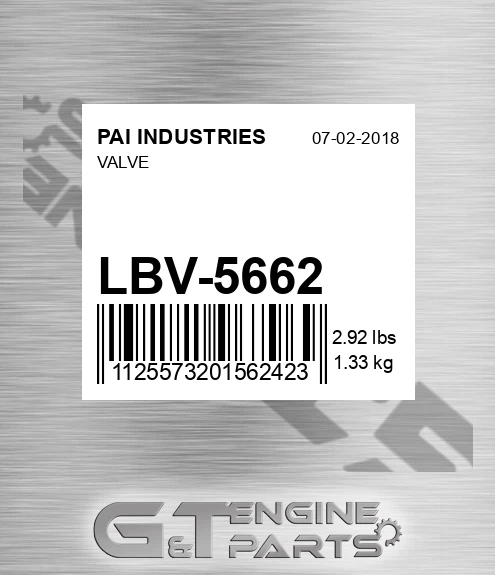 LBV-5662 Valve