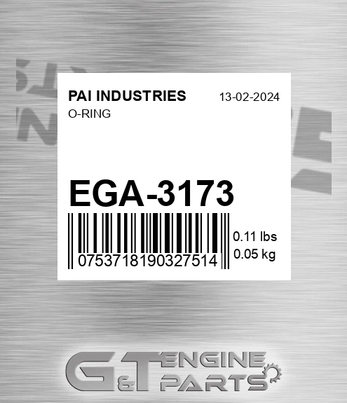 EGA-3173 O-ring for PAI INDUSTRIES