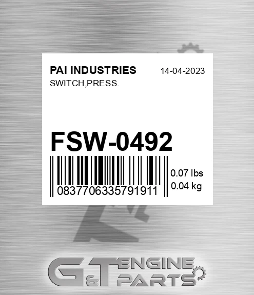 FSW-0492 Switch,press.