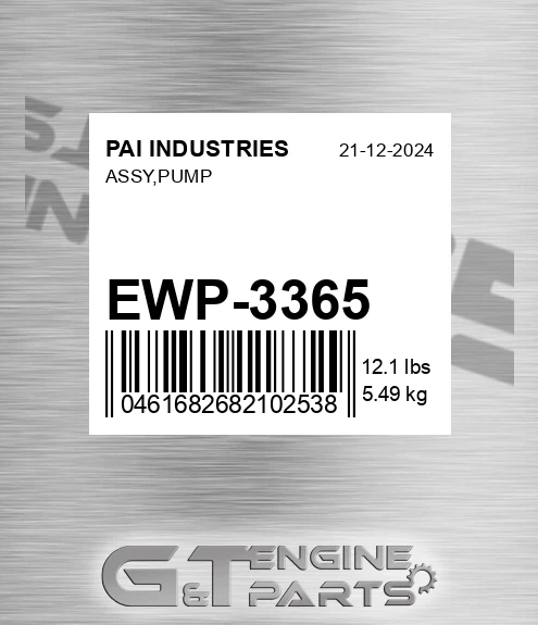 EWP-3365 Assy,pump