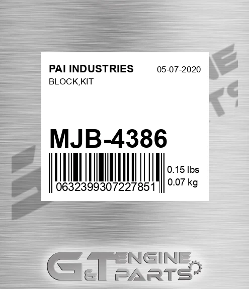 MJB-4386 Block,kit