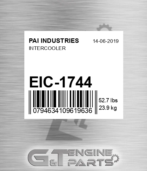 EIC-1744 Intercooler