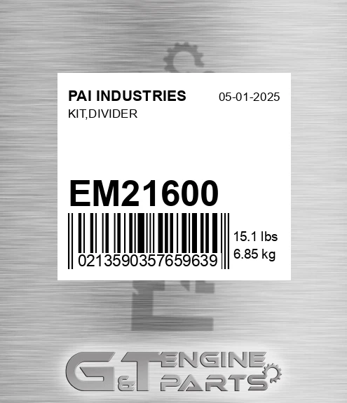EM21600 Kit,divider for PAI INDUSTRIES