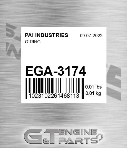 EGA-3174 O-ring for PAI INDUSTRIES