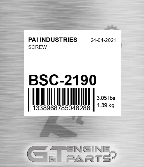BSC-2190 Screw