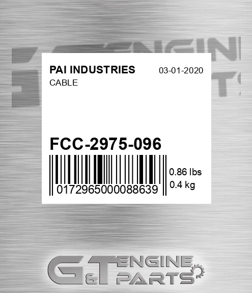 FCC-2975-096 Cable