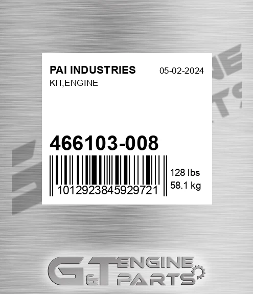 466103-008 Kit,engine for PAI INDUSTRIES