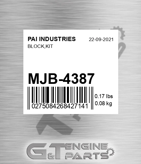 MJB-4387 Block,kit