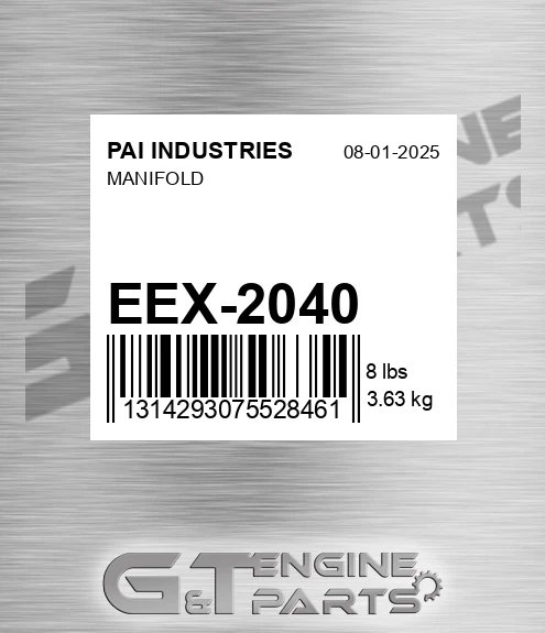 EEX-2040 Manifold for PAI INDUSTRIES