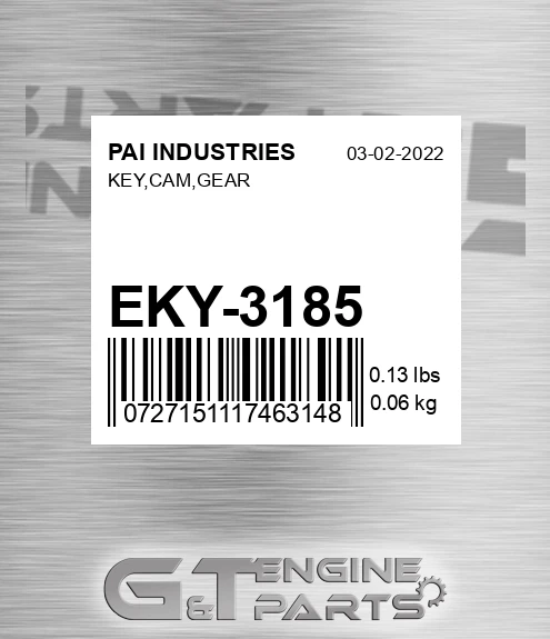 EKY-3185 Key,cam,gear