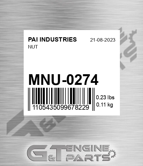 MNU-0274 Nut