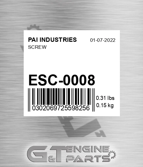 ESC-0008 Screw