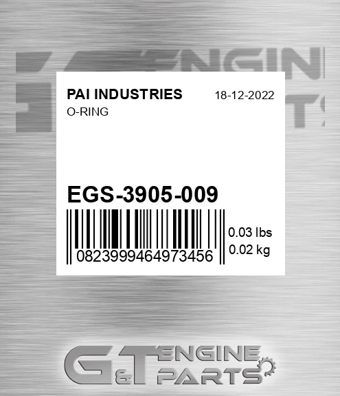 EGS-3905-009 O-ring