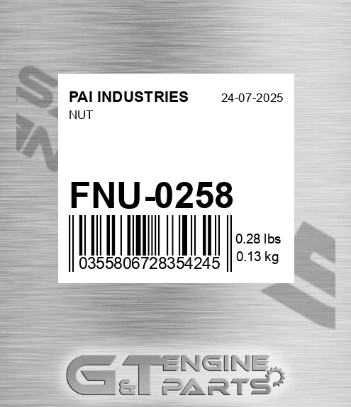 FNU-0258 Nut