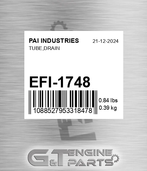 EFI-1748 Tube,drain