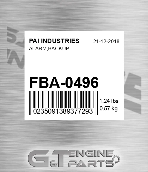 FBA-0496 Alarm,backup