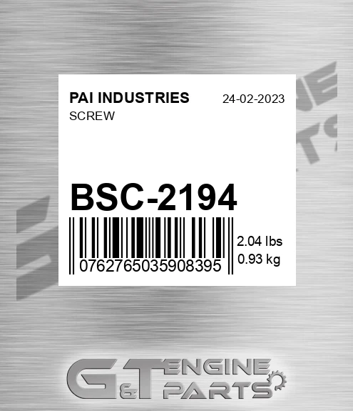 BSC-2194 Screw