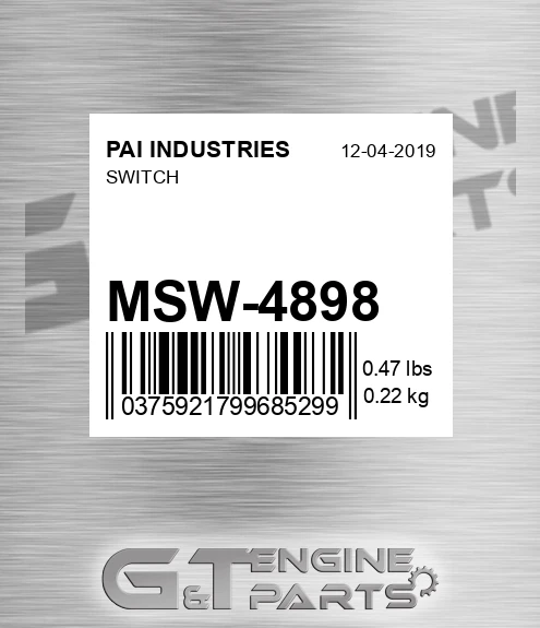 MSW-4898 Switch