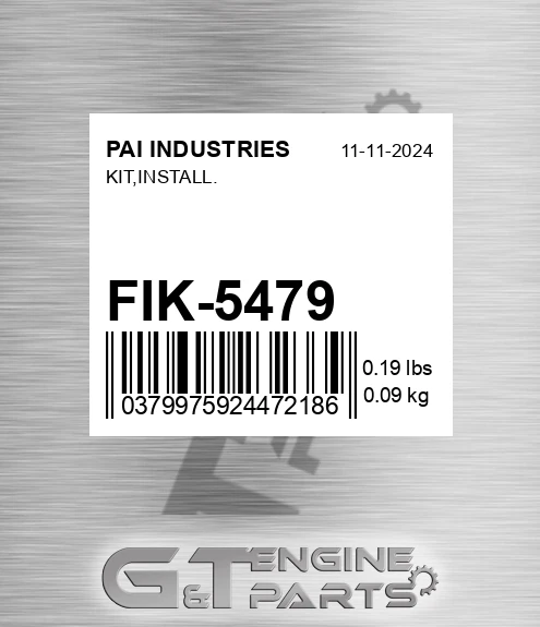 FIK-5479 Kit,install.