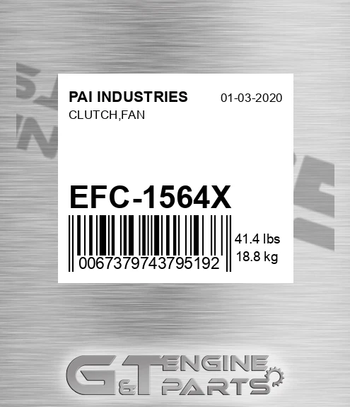 EFC-1564X Clutch,fan