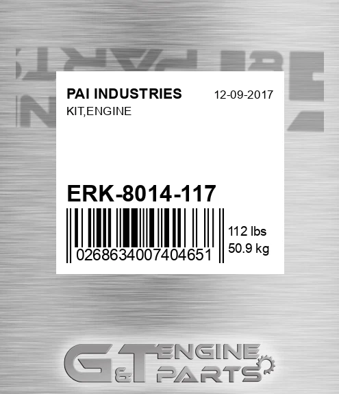 ERK-8014-117 Kit,engine for PAI INDUSTRIES