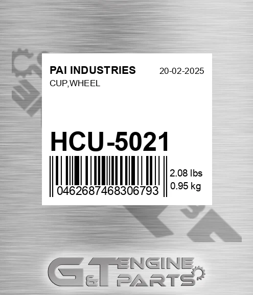 HCU-5021 Cup,wheel
