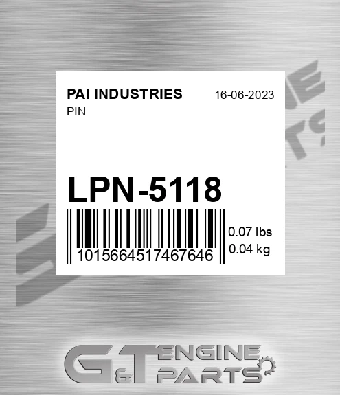 LPN-5118 Pin
