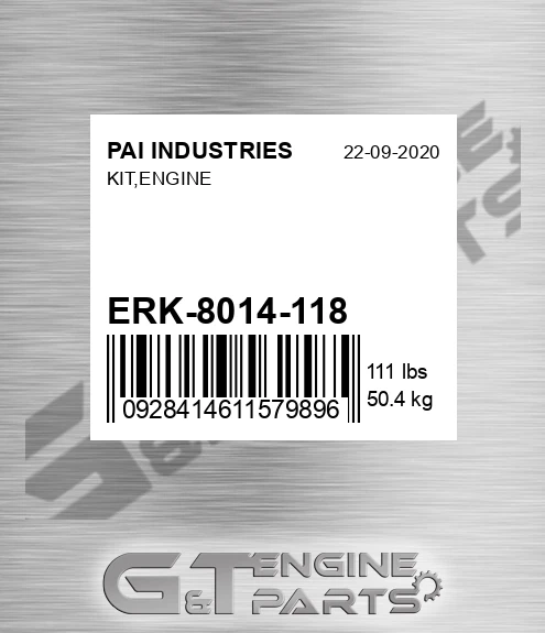 ERK-8014-118 Kit,engine for PAI INDUSTRIES