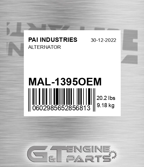 MAL-1395OEM Alternator
