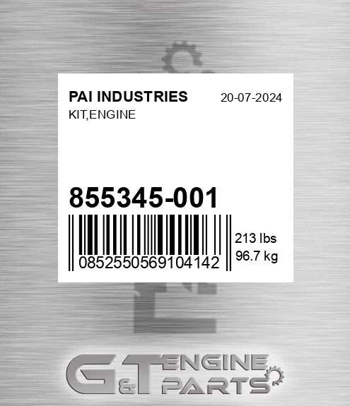 855345-001 Kit,engine for PAI INDUSTRIES