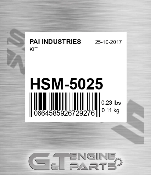 HSM-5025 Kit