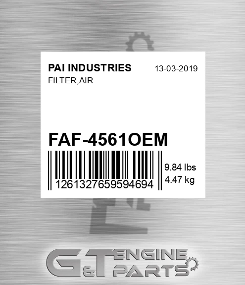 FAF-4561OEM Filter,air
