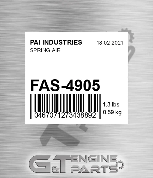 FAS-4905 Spring,air